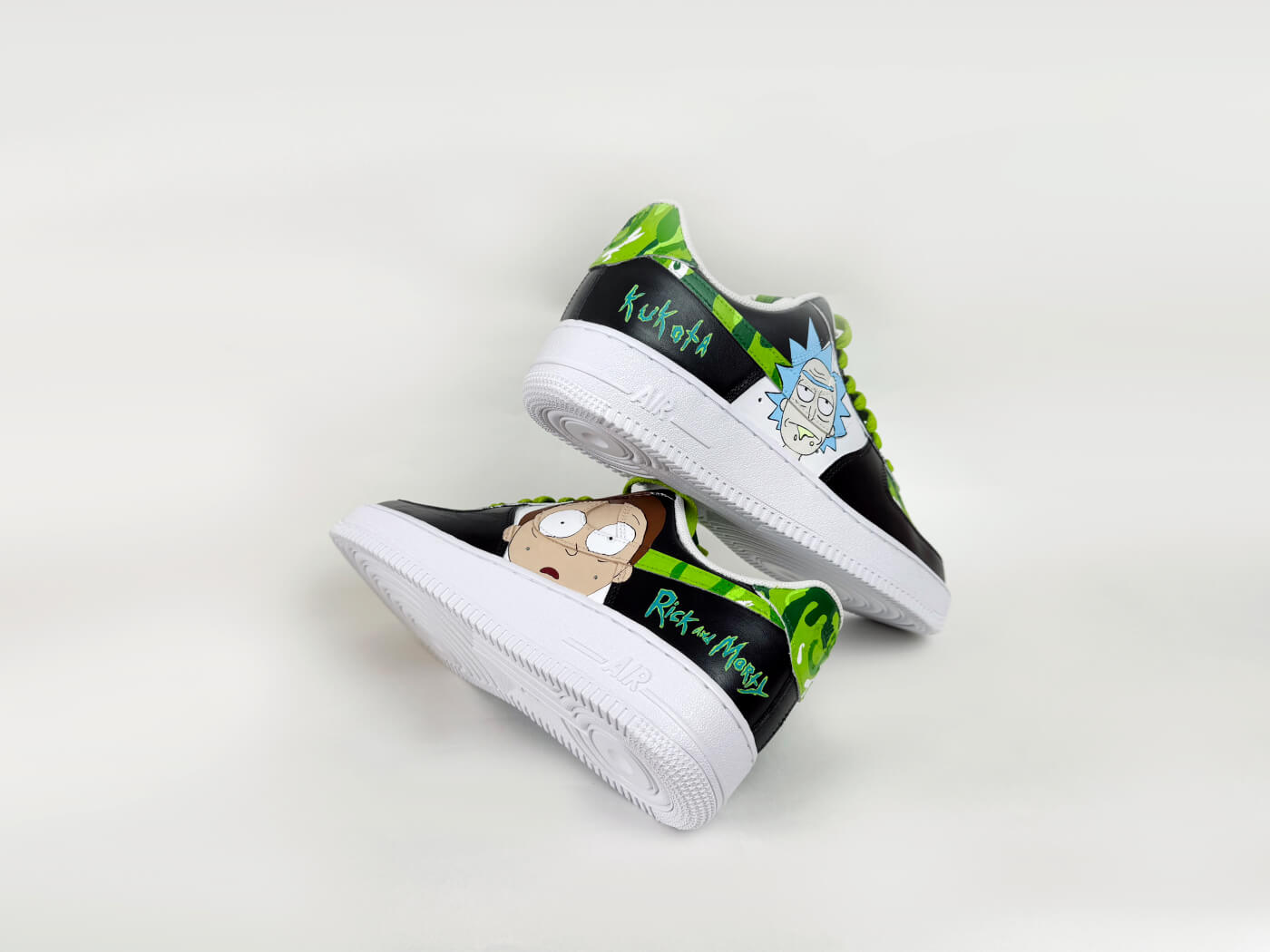 Кастом Nike Air Force - Рик и Морти