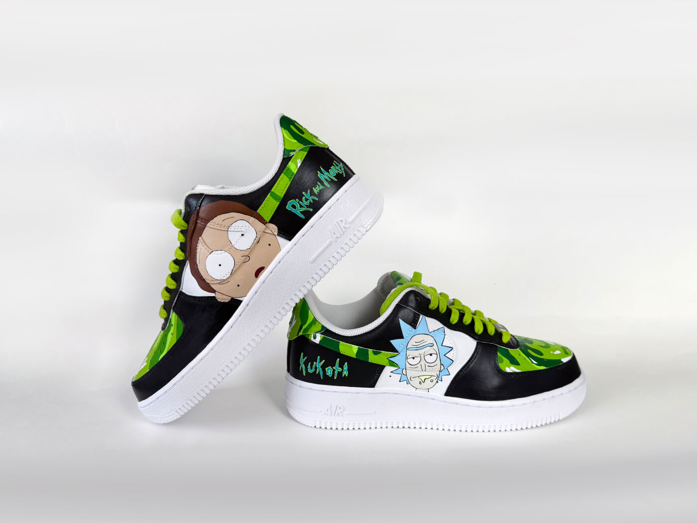 Кастом Nike Air Force - Рик и Морти