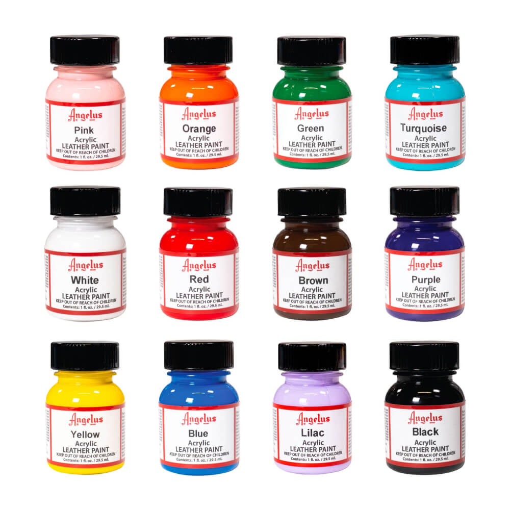 Набор для кастома  кроссовок Краска Angelus USA 12 штук ANGELUS (29,5 ml)