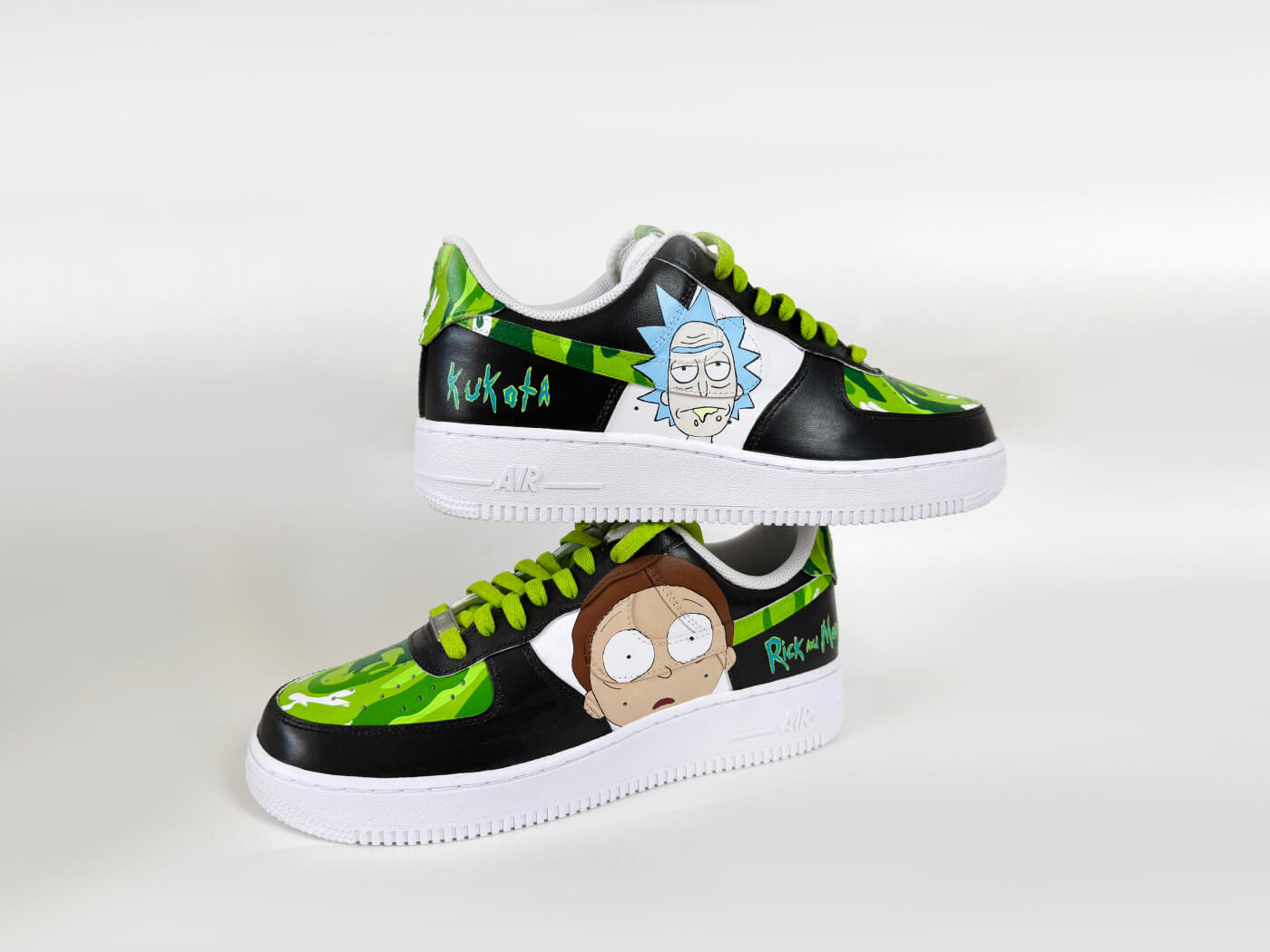 Кастом Nike Air Force - Рик и Морти