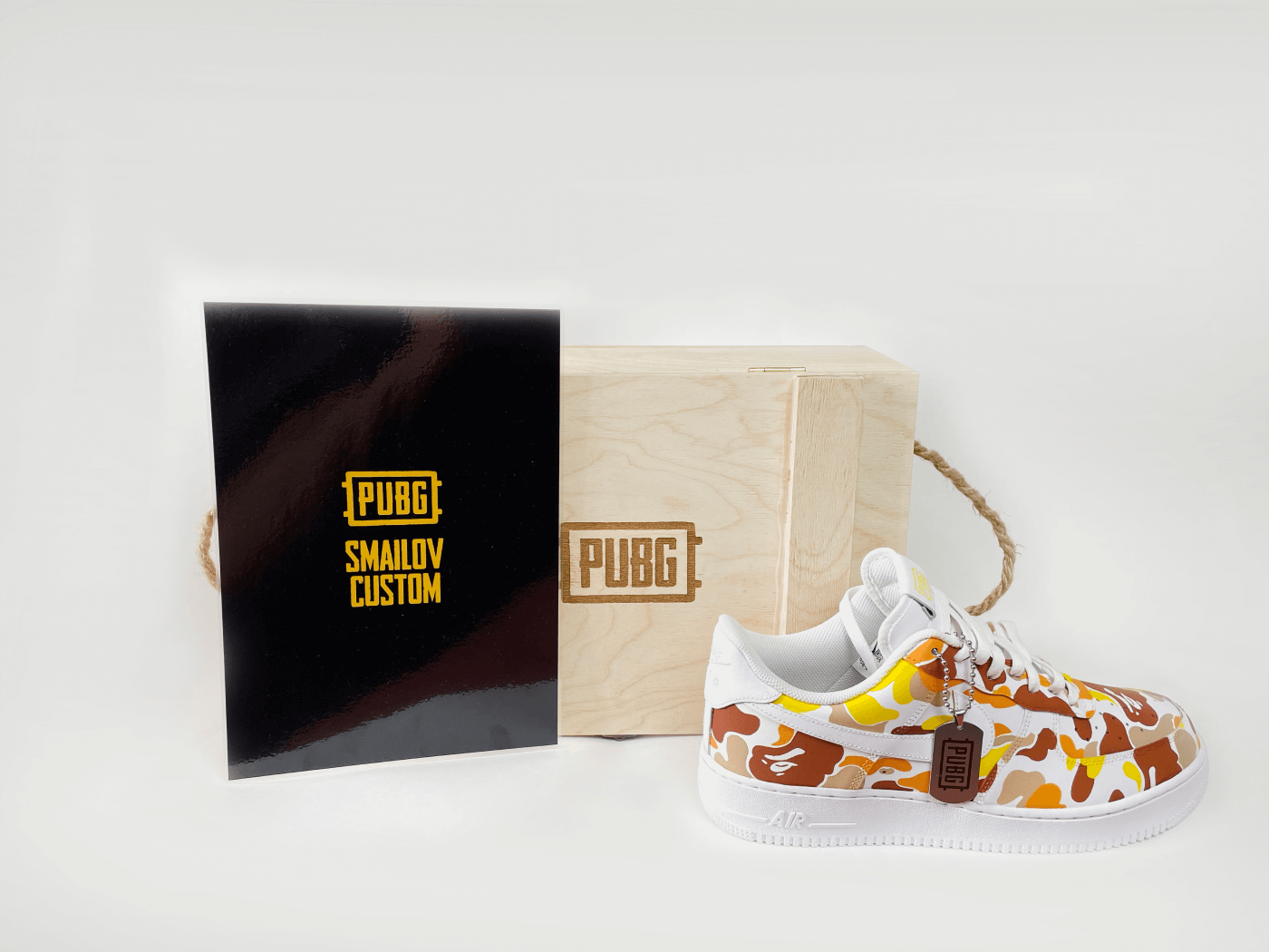 Кастом Nike Air Force Pubg