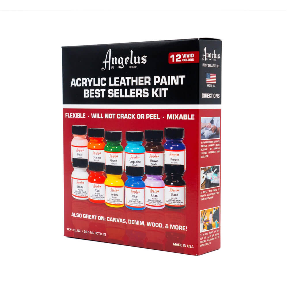 Набор для кастома  кроссовок Краска Angelus USA 12 штук ANGELUS (29,5 ml)